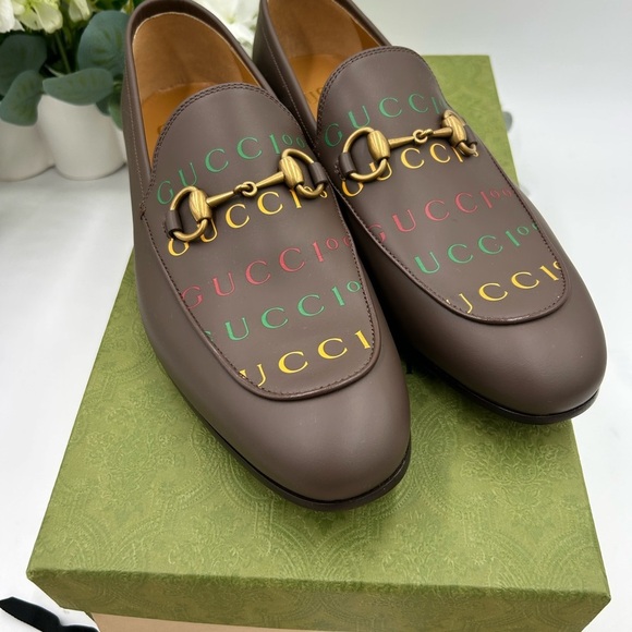 Gucci Other - Men's Gucci JORDAAN horse bit 100th anniversary, Leather loafers 7.5 fits 8.5 US